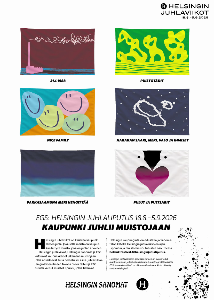 Helsingin Sanomissa julkaistu mainos
