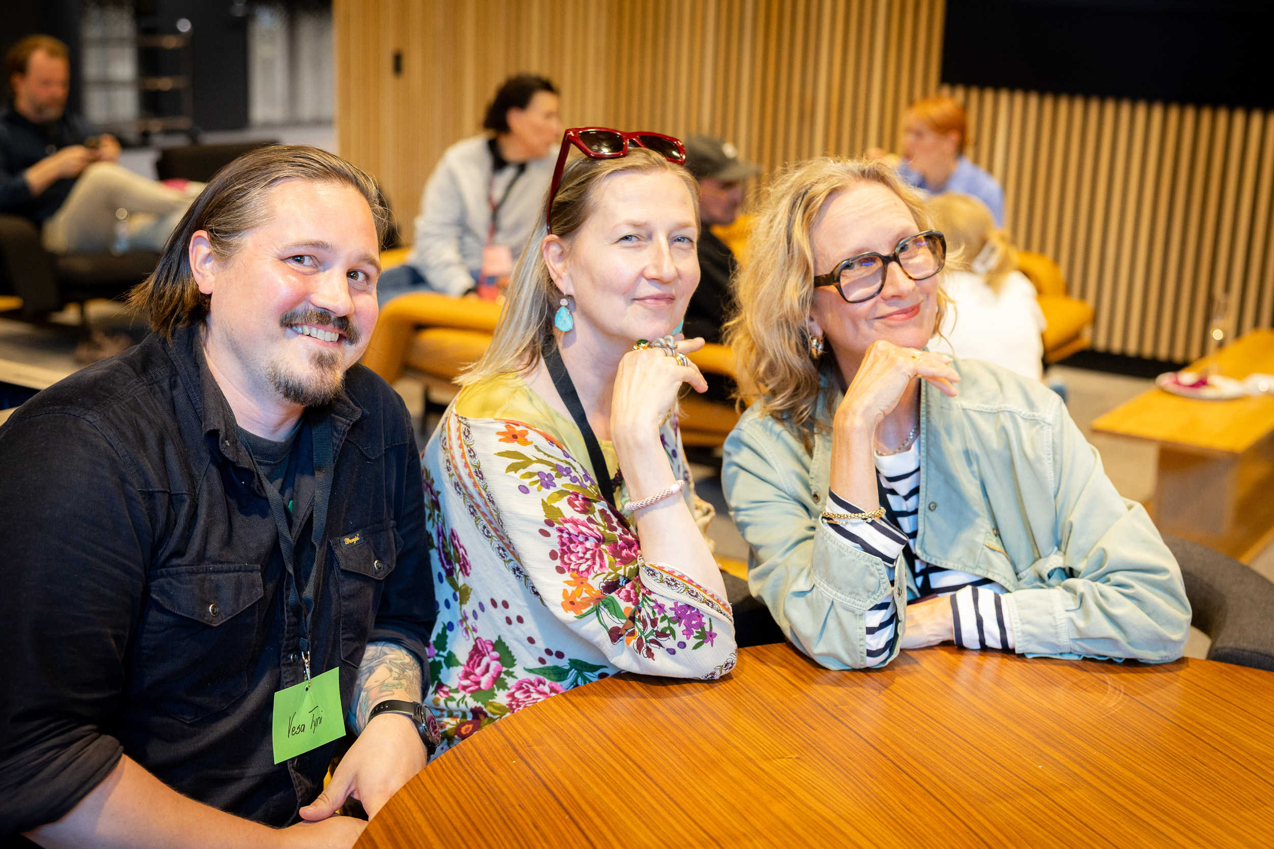 Vesa Tyni (vas.), Liisa Kokko ja Marica Rosengård